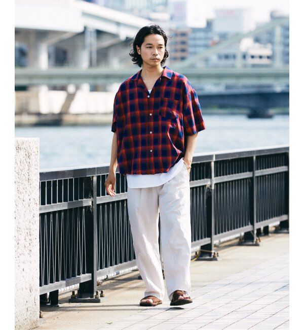 JOURNAL STANDARD relume「ヨーロピアンフラックス ガーメントダイ スクエアイージーパンツ」|その他|