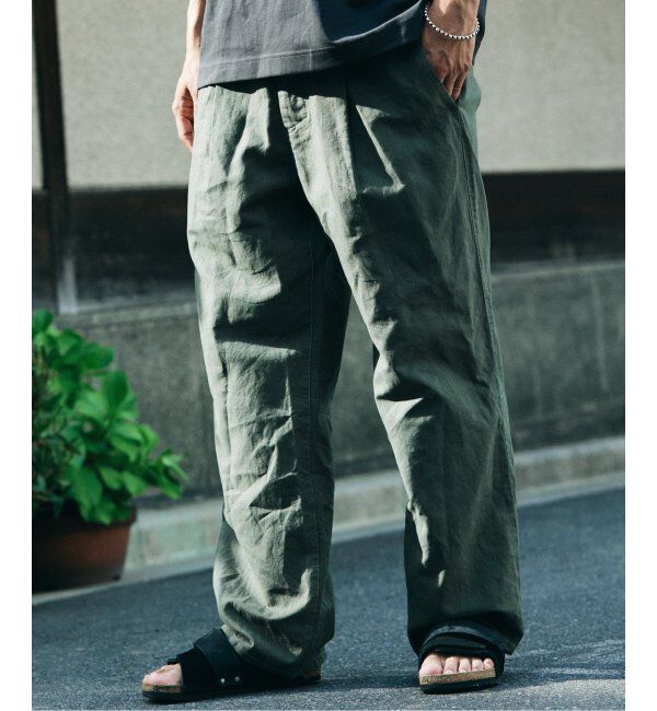 JOURNAL STANDARD relume「ヨーロピアンフラックス ガーメントダイ スクエアイージーパンツ」|その他|