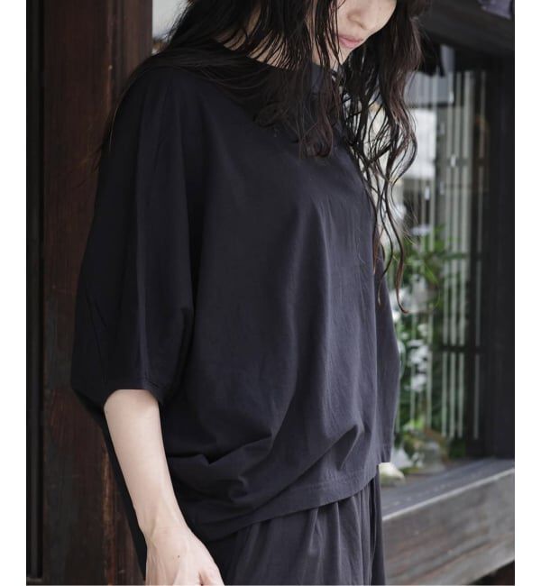 journal standard luxe「オーガニックコットン バルーンプル」|Tシャツ・カットソー|ブラック