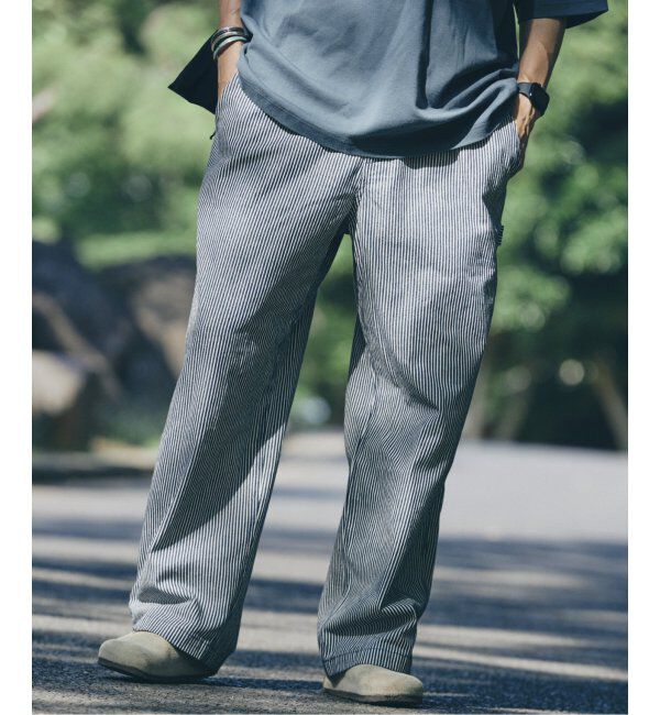 JOURNAL STANDARD relume「10オンス デニム＆ヒッコリー &rdquo;レイジー&rdquo; ペインターパンツ」|デニム|ネイビー B