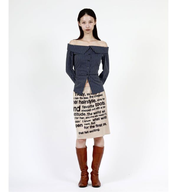 Oriens JOURNAL STANDARD「オフショルダーシャツ」|シャツ・ブラウス|