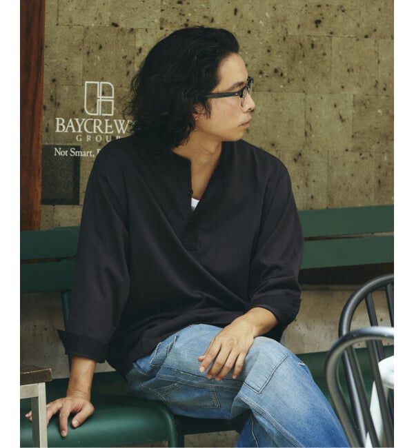 JOURNAL STANDARD relume「ガーメントダイ スリーピング ヘンリーネック Tシャツ」|Tシャツ・カットソー|