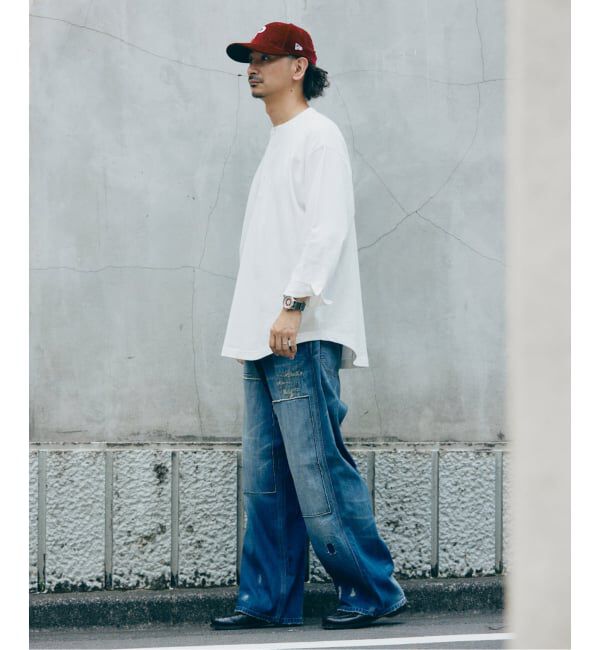 JOURNAL STANDARD relume「ガーメントダイ スリーピング ヘンリーネック Tシャツ」|Tシャツ・カットソー|