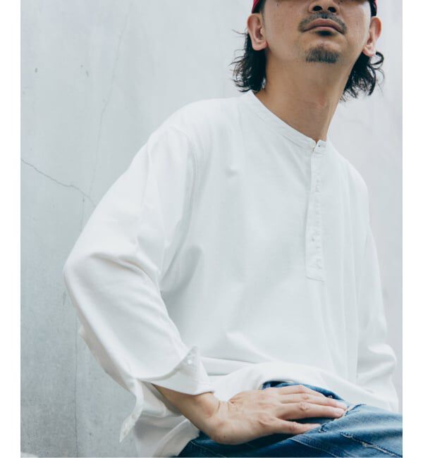 JOURNAL STANDARD relume「ガーメントダイ スリーピング ヘンリーネック Tシャツ」|Tシャツ・カットソー|