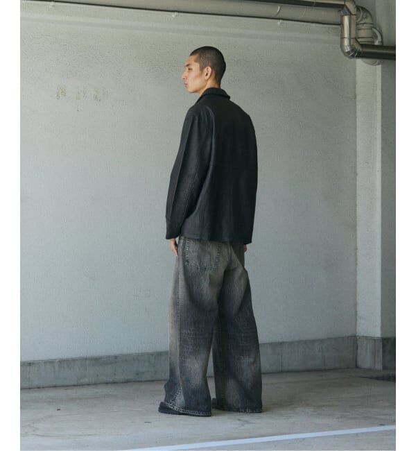 JOURNAL STANDARD「ゴートレザー ウォッシュド カーコート」|ライダースジャケット|