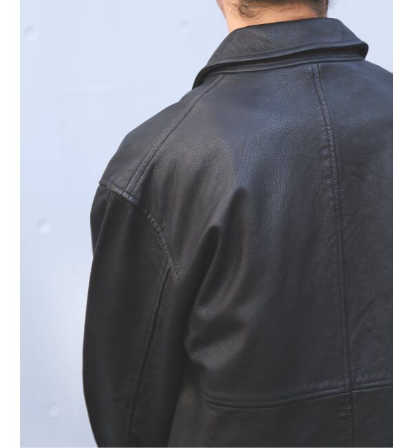 JOURNAL STANDARD「ゴートレザー ウォッシュド カーコート」|ライダースジャケット|