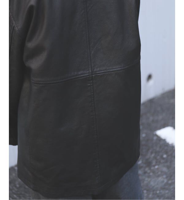 JOURNAL STANDARD「ゴートレザー ウォッシュド カーコート」|ライダースジャケット|