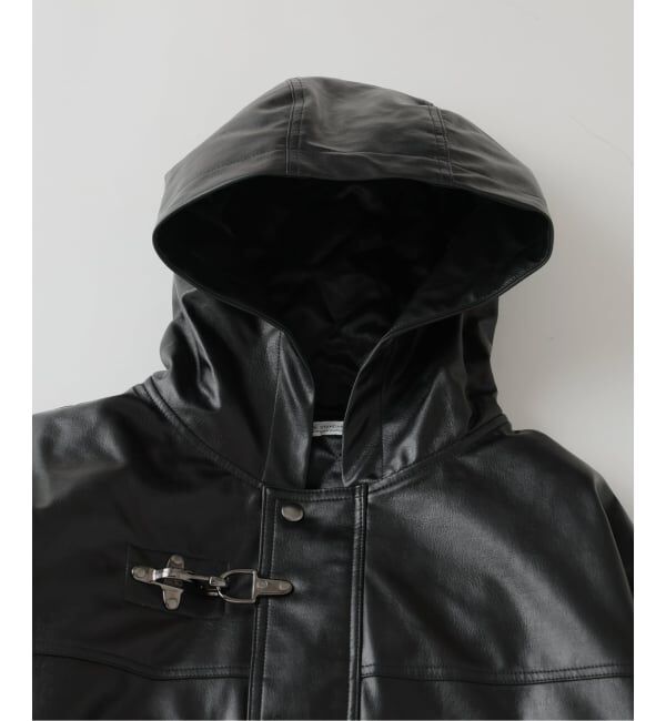 JOURNAL STANDARD「フェイクレザー ファイヤーマン フード ジャケット」|ライダースジャケット|