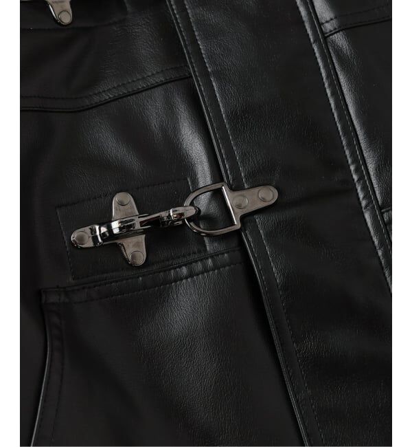 JOURNAL STANDARD「フェイクレザー ファイヤーマン フード ジャケット」|ライダースジャケット|