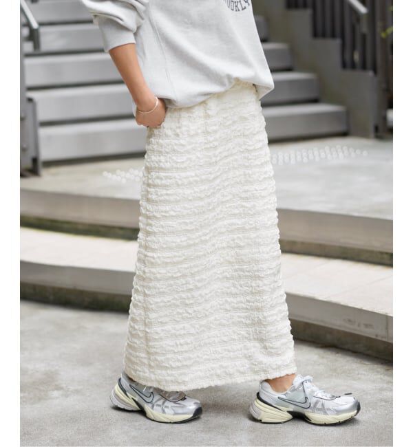 JOURNAL STANDARD relume「《追加》シャーリングジャガードスカート」|スカート|