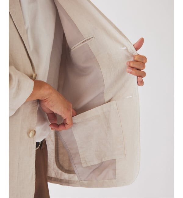 JOURNAL STANDARD relume「European Flax / ヨーロピアンフラックス ガーメントダイ 2Bジャケット」|テーラードジャケット|