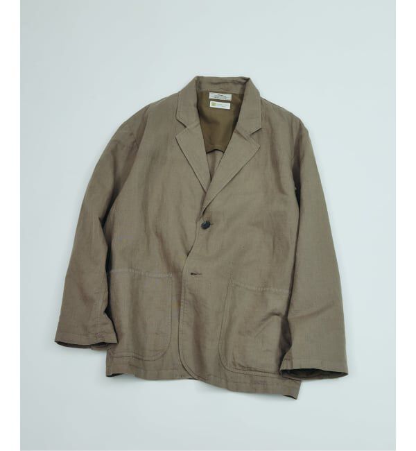 JOURNAL STANDARD relume「European Flax / ヨーロピアンフラックス ガーメントダイ 2Bジャケット」|テーラードジャケット|カーキ A