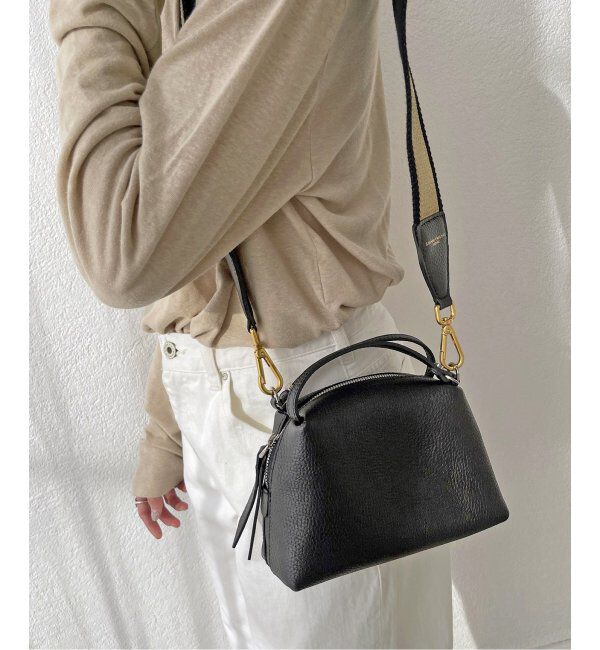 Spick and Span「【GIANNI CHIARINI / ジャン二キャリー二】ALIFA」|ショルダー・メッセンジャー|ブラック