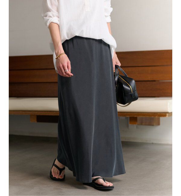 FRAMeWORK「キュプラツイルバイアススカート」|スカート|