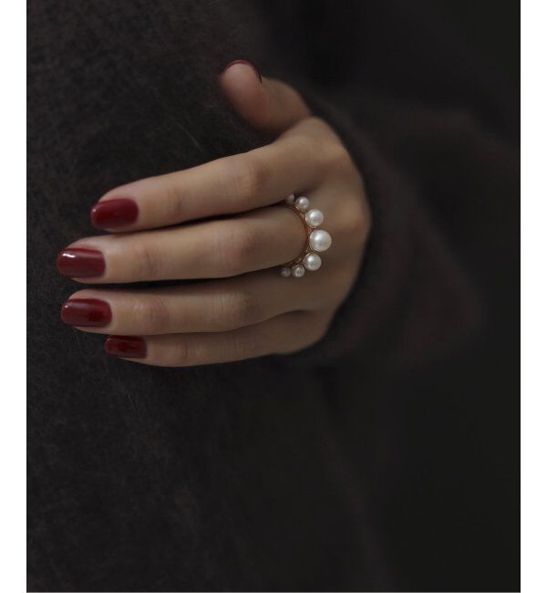 Lilas by Spick&Span「グラデーションパールリング K10」|リング|