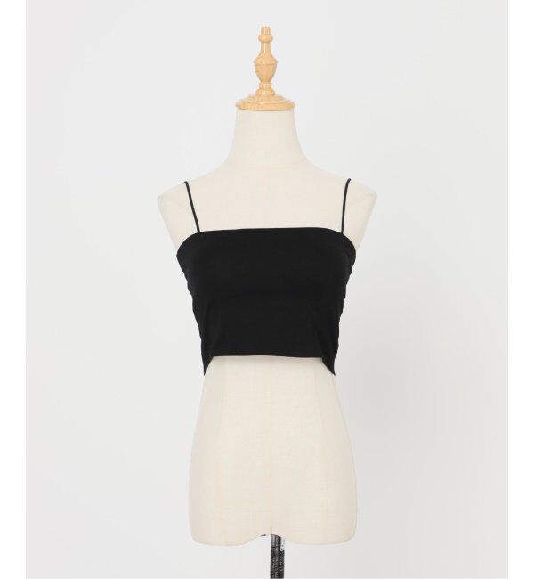 U by SPICK&SPAN「カップ付きキャミソール」|キャミソール|ブラック