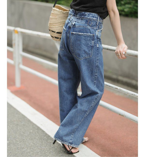 Spick and Span「upper hights/アッパーハイツ THE OLIVIA」|デニム|ネイビー