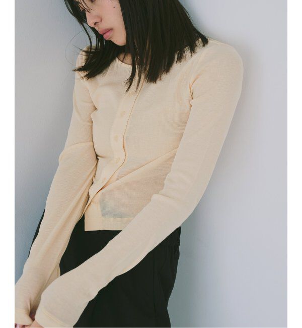 U by SPICK&SPAN「コットンテレココンパクトカーデ」|カーディガン|