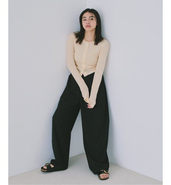 U by SPICK&SPAN「コットンテレココンパクトカーデ」|カーディガン|