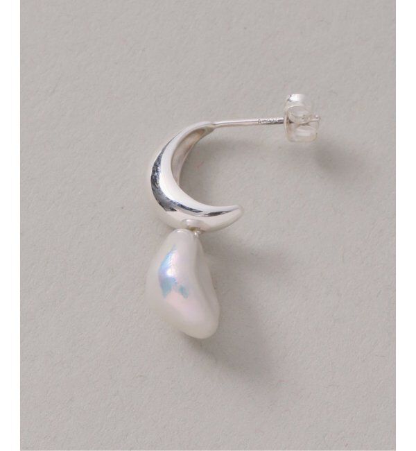 Spick and Span「《WEB限定》【SAMH by LILAS】ケシパールフープピアス SV(両耳)」|ピアス|