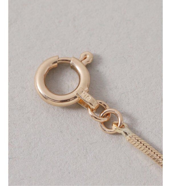 Lilas by Spick&Span「スタッドチェーンネックレス K18」|ネックレス|