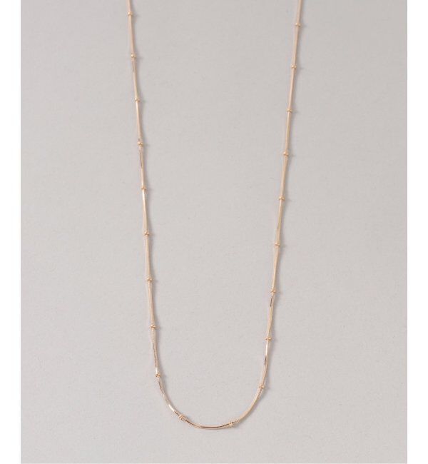 Lilas by Spick&Span「スタッドチェーンネックレス K18」|ネックレス|