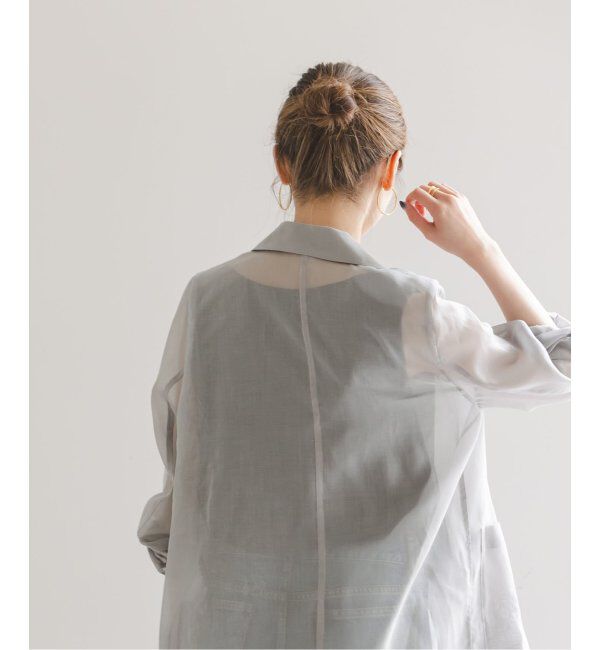 NOBLE「《追加》ソフトオーガンジーシアージャケット 3」|テーラードジャケット|