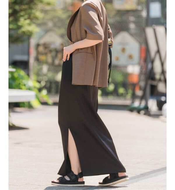 Spick and Span「《追加》サテンイージースカート」|スカート|