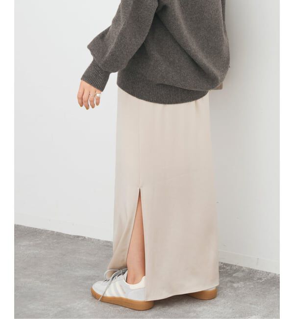 Spick and Span「《追加》サテンイージースカート」|スカート|