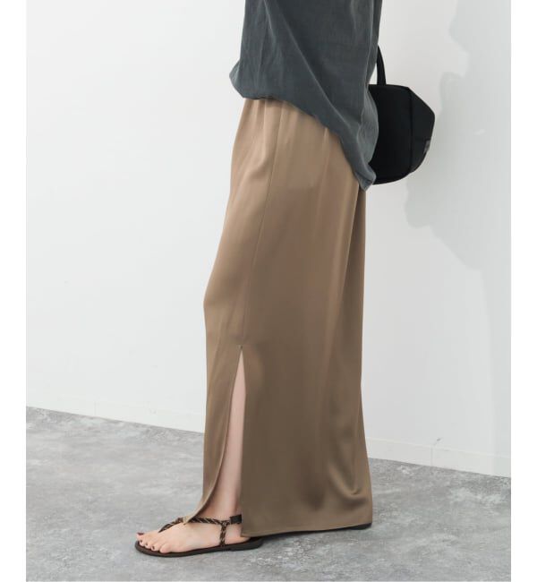 Spick and Span「《追加》サテンイージースカート」|スカート|