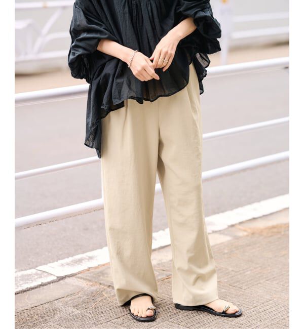 FRAMeWORK「≪追加≫ 手洗い可 / ポリエステルツイルリラックスパンツ 3」|その他|