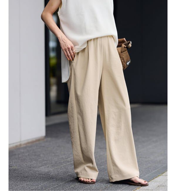 FRAMeWORK「≪追加≫ 手洗い可 / ポリエステルツイルリラックスパンツ 3」|その他|