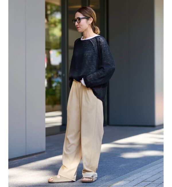 FRAMeWORK「≪追加≫ 手洗い可 / ポリエステルツイルリラックスパンツ 3」|その他|