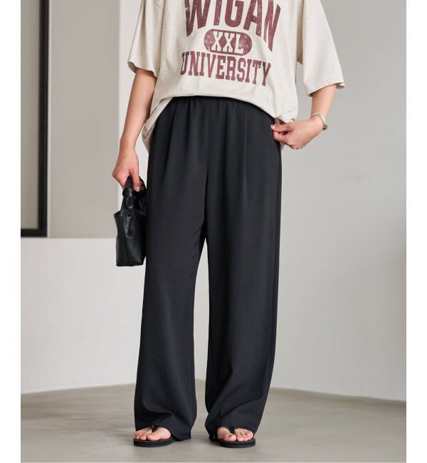 FRAMeWORK「≪追加≫ 手洗い可 / ポリエステルツイルリラックスパンツ 3」|その他|