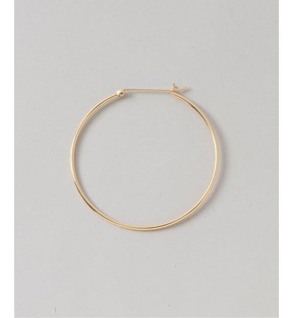Spick and Span「《WEB限定予約》【SAMH by LILAS】フープピアス50mmK18GP（両耳）」|ピアス|