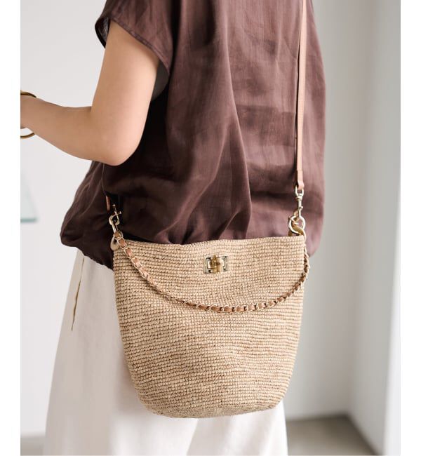 FRAMeWORK「≪予約≫A POINT/アポワン 別注FENO チェーンbasketshoulder」|かごバッグ|