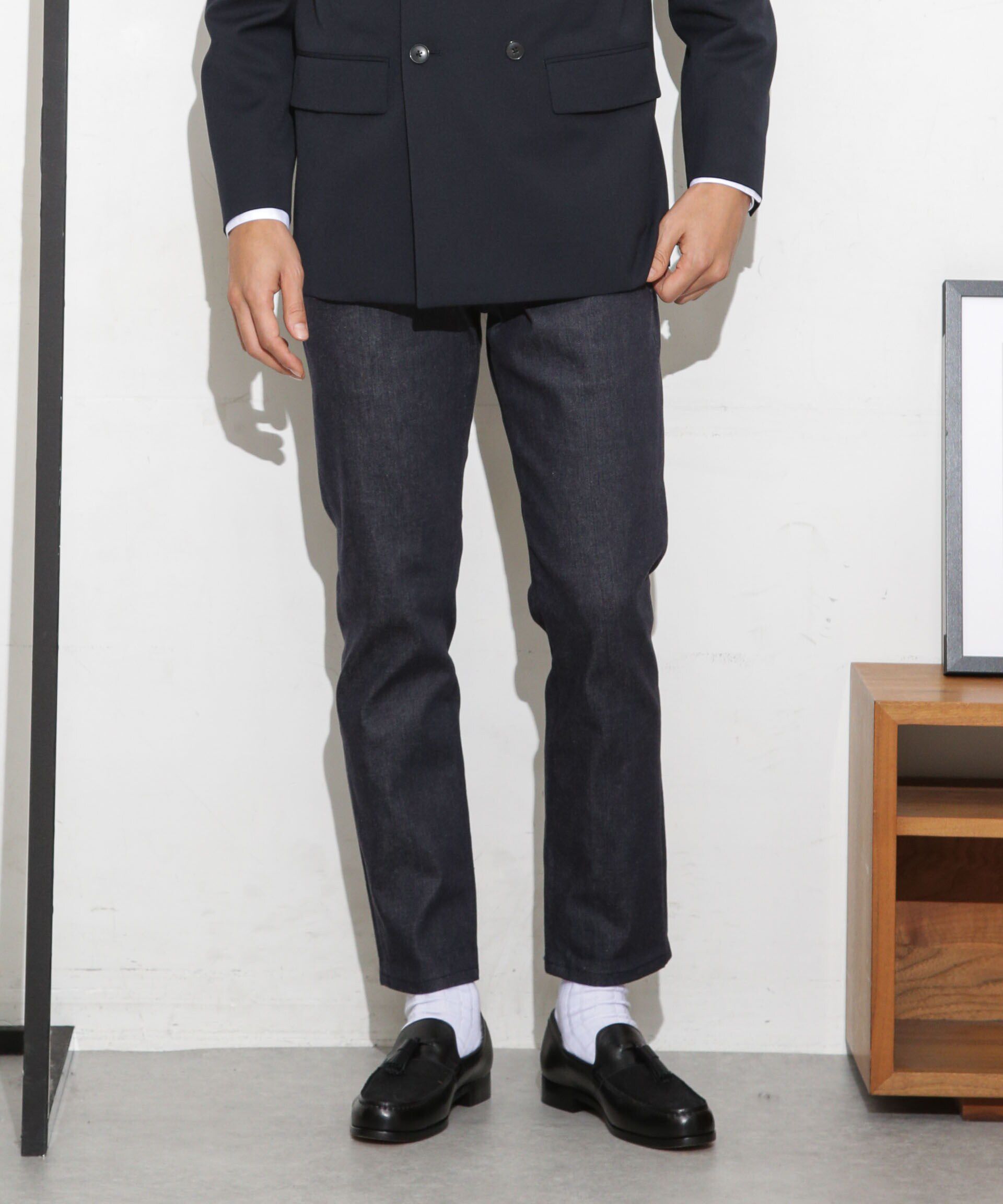 nano･universe「LB.03/｢ESSENTIAL LINE｣ノンフェイドスキニースラックス」|デニム|