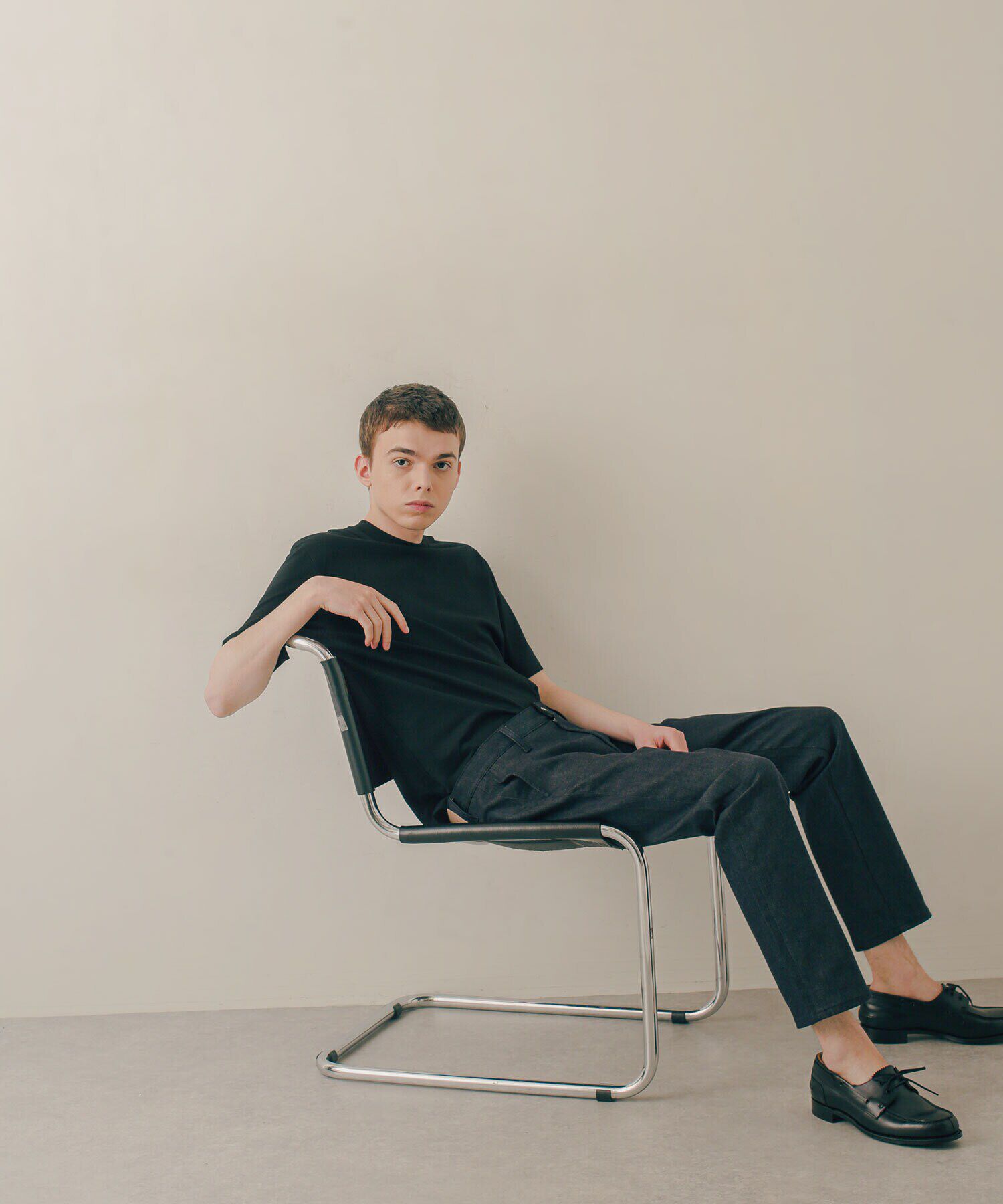 nano･universe「LB.03/｢ESSENTIAL LINE｣ノンフェイドスキニースラックス」|デニム|