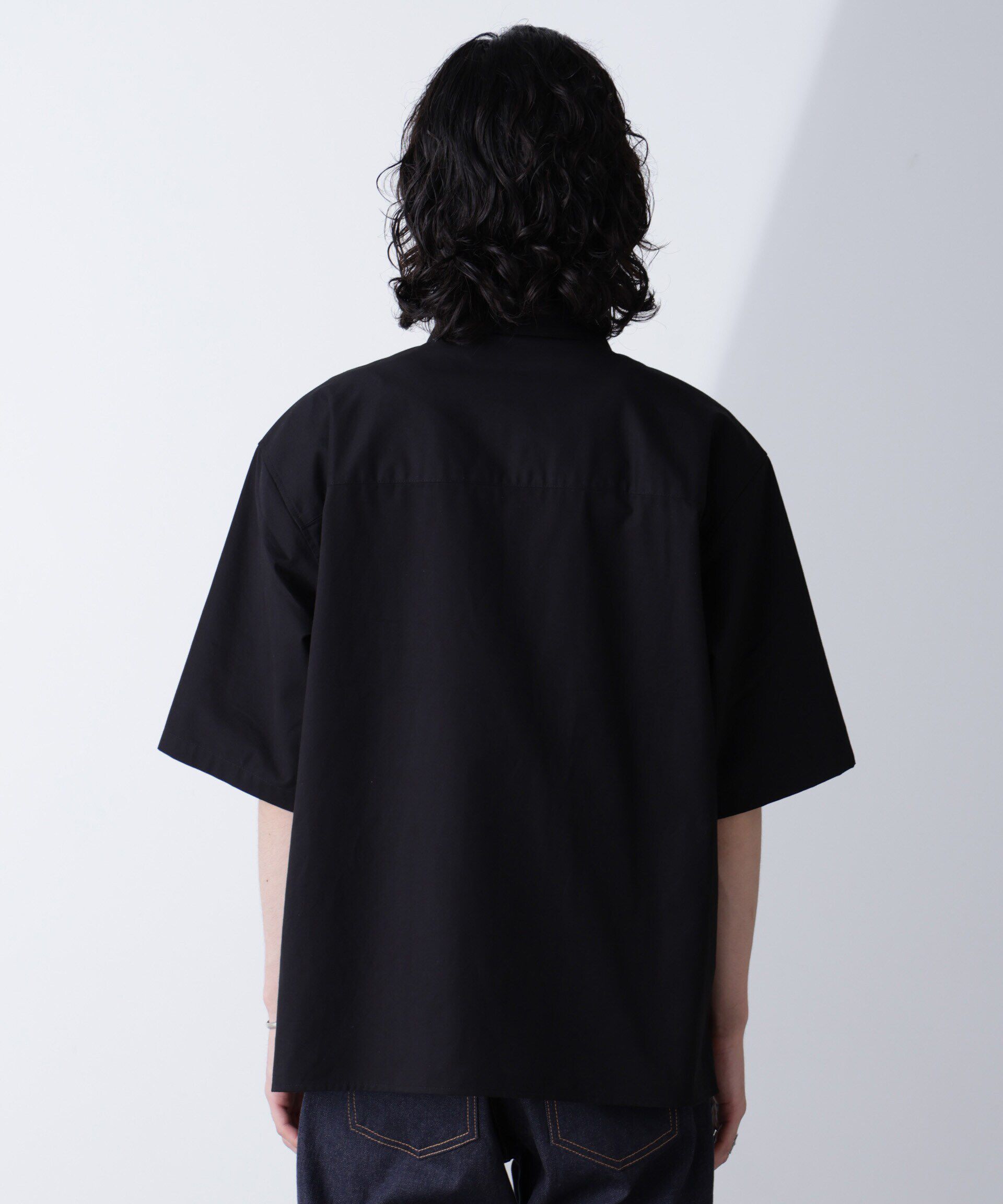 nano･universe「ピーチスキンジップアップシャツ」|シャツ・ブラウス|