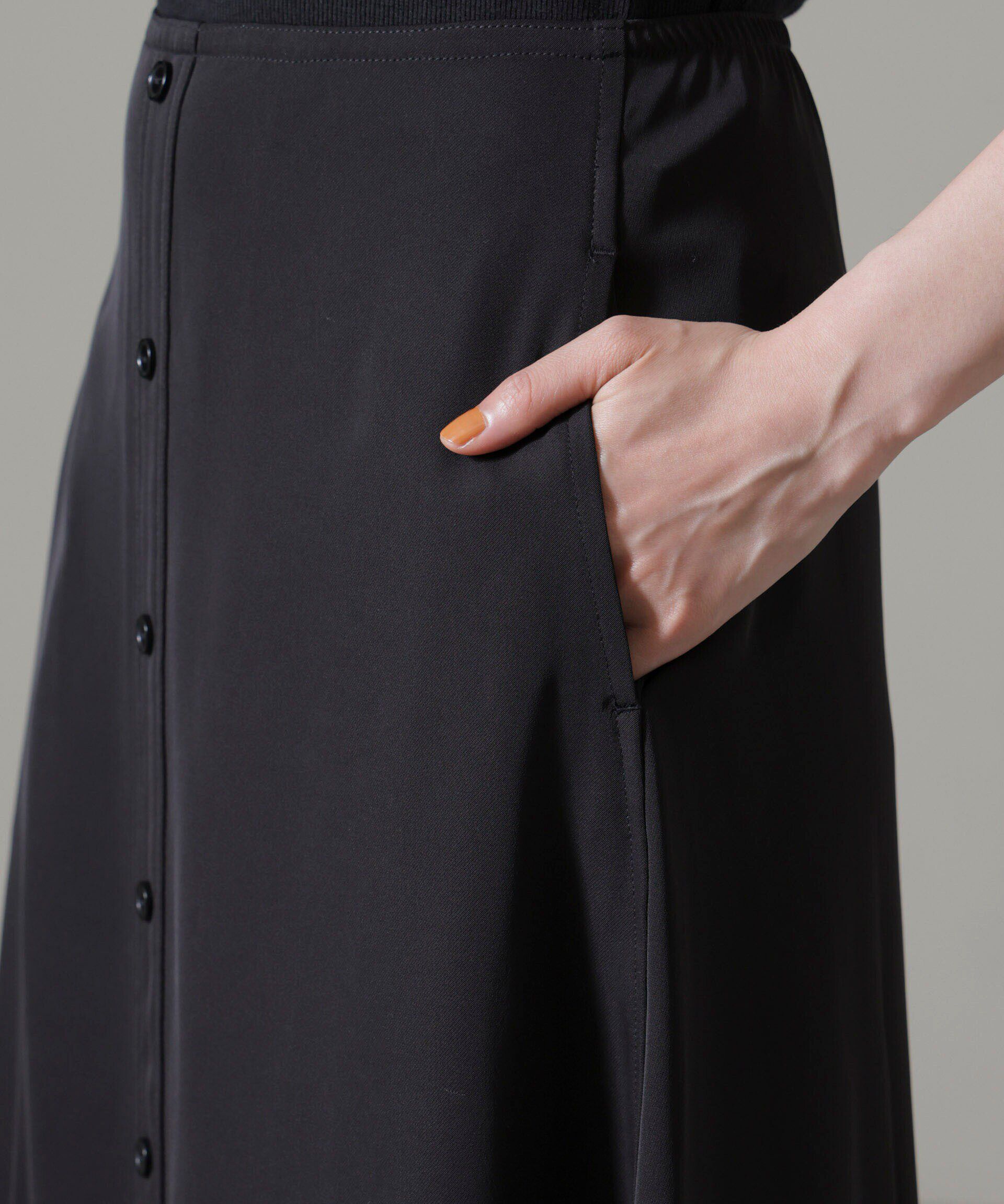 nano･universe「フロントボタンフレアスカート(セットアップ可)」|スカート|