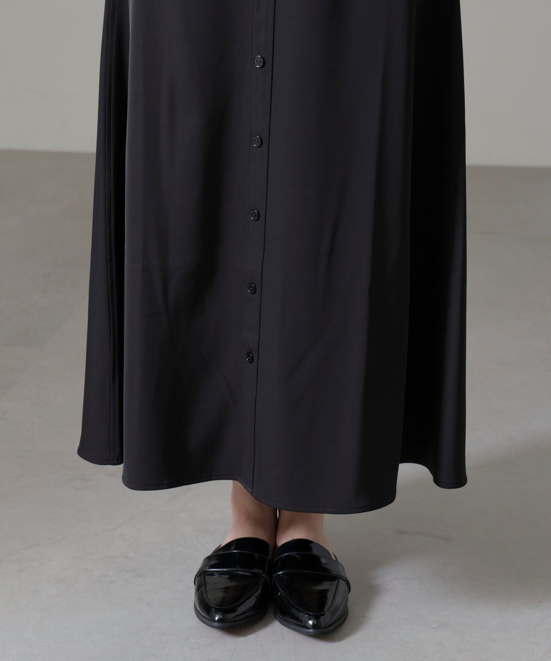 nano･universe「フロントボタンフレアスカート(セットアップ可)」|スカート|