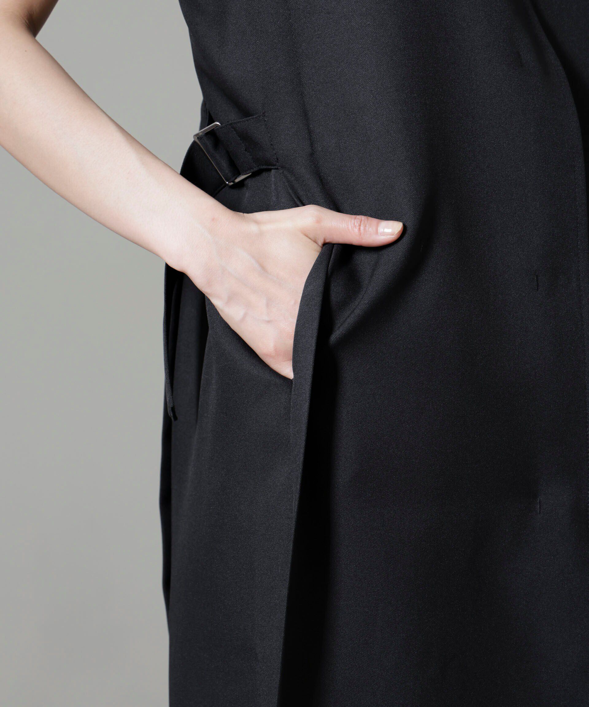 nano･universe「サイドベルトロングジレ(セットアップ可)」|テーラードジャケット|