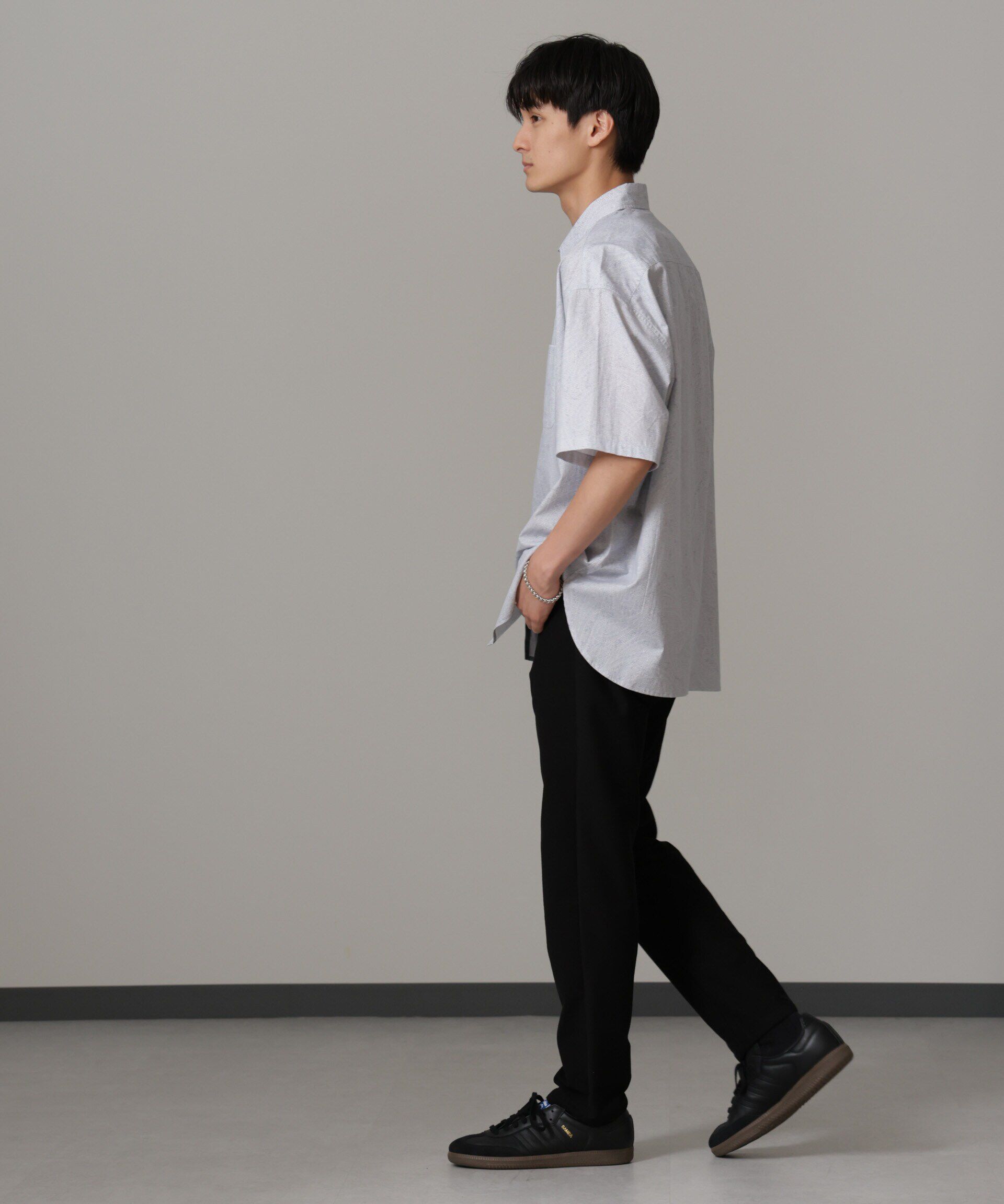 nano･universe「ペイズリーリラックスシャツ 半袖」|シャツ・ブラウス|