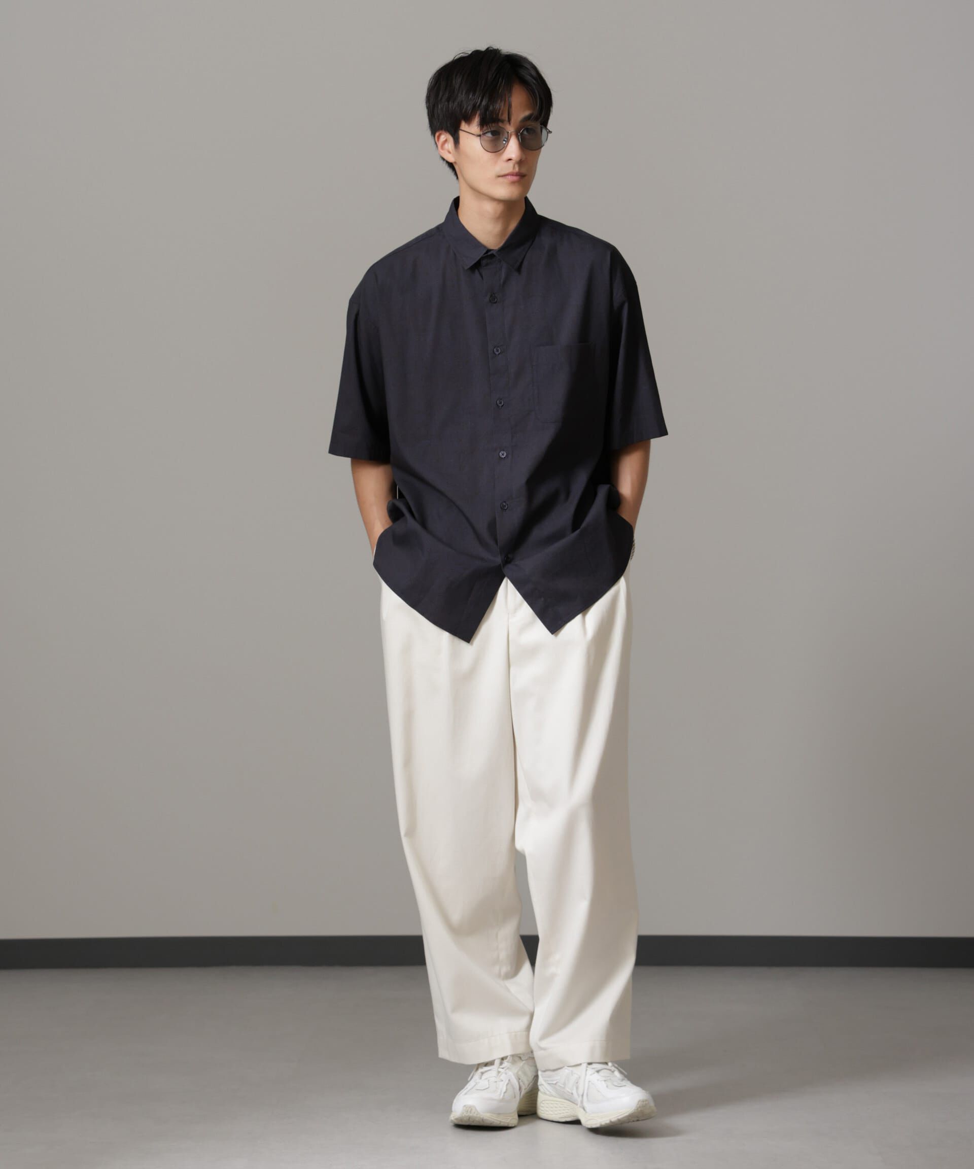 nano･universe「ペイズリーリラックスシャツ 半袖」|シャツ・ブラウス|