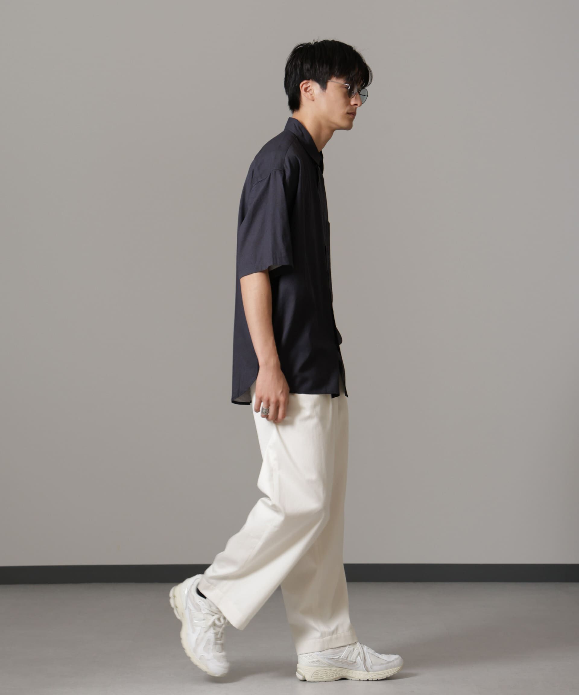 nano･universe「ペイズリーリラックスシャツ 半袖」|シャツ・ブラウス|