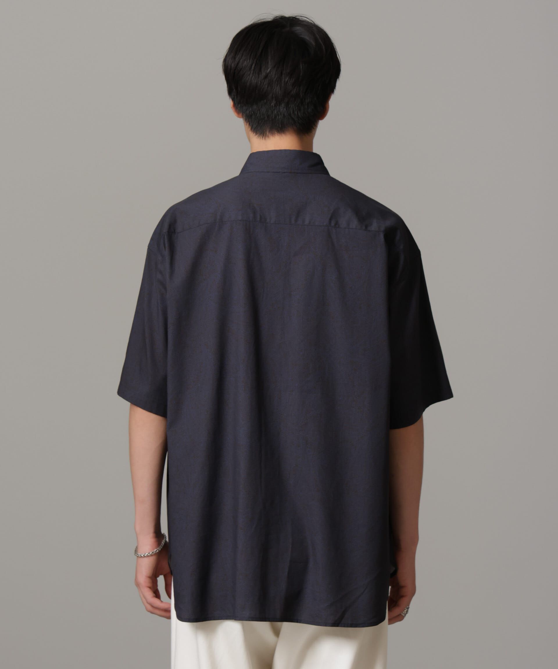 nano･universe「ペイズリーリラックスシャツ 半袖」|シャツ・ブラウス|