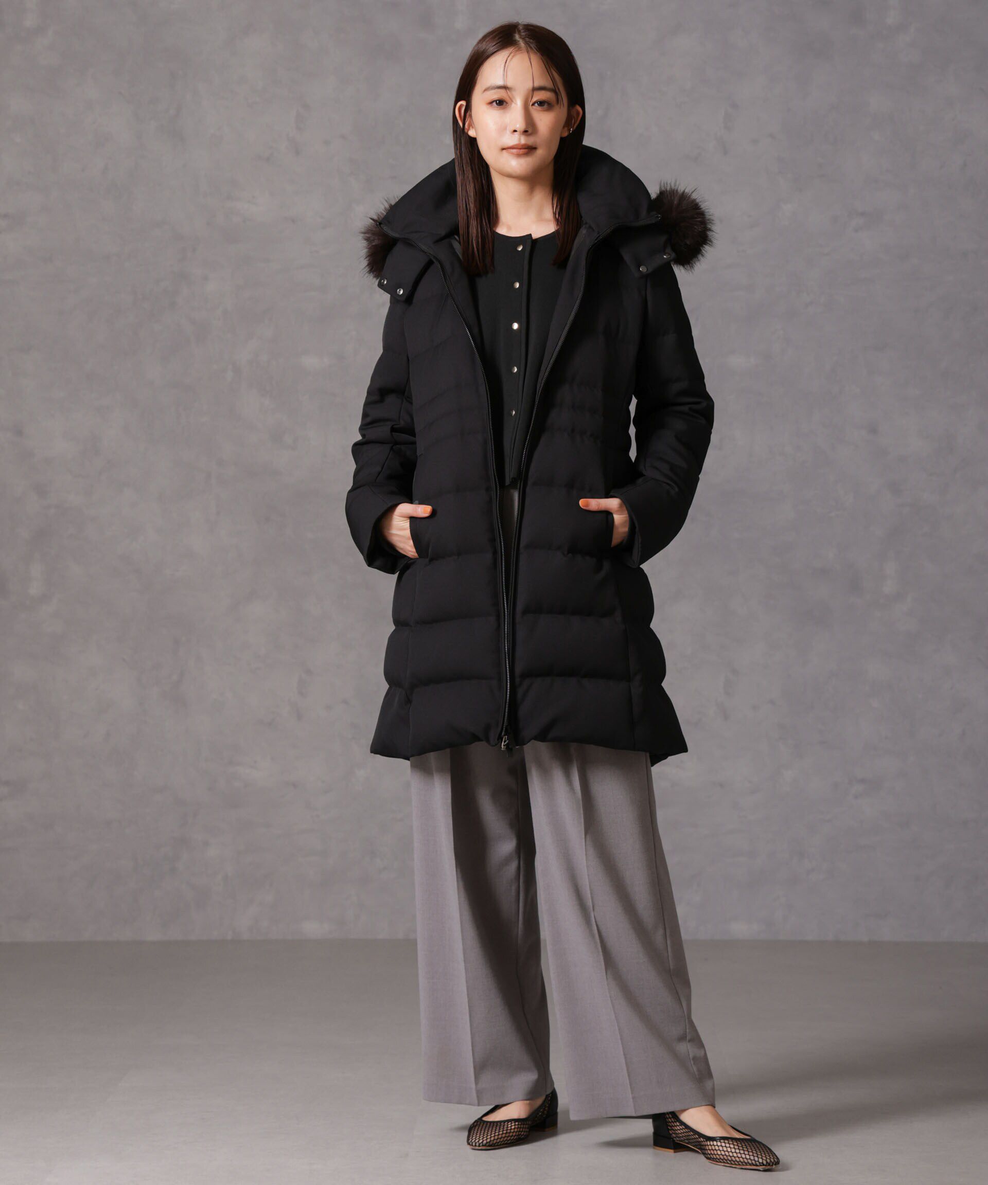 nano･universe「「西川ダウン(R)」サージロングダウン」|ダウン|