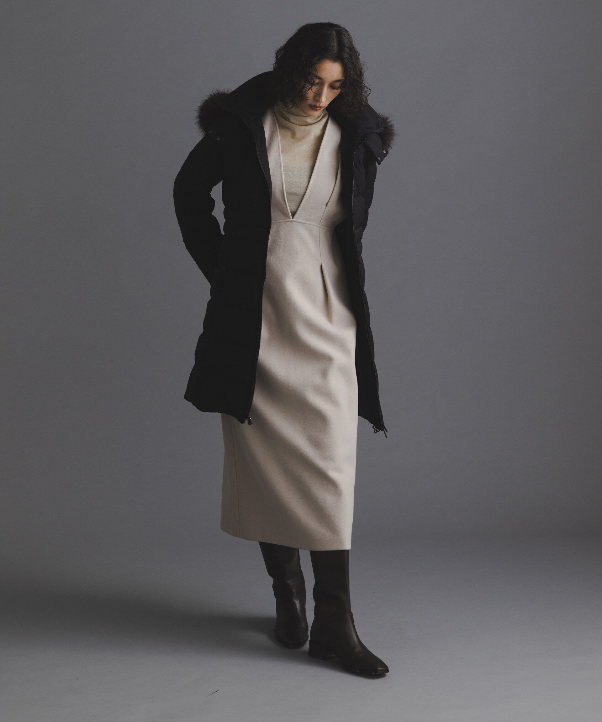 nano･universe「「西川ダウン(R)」サージロングダウン」|ダウン|