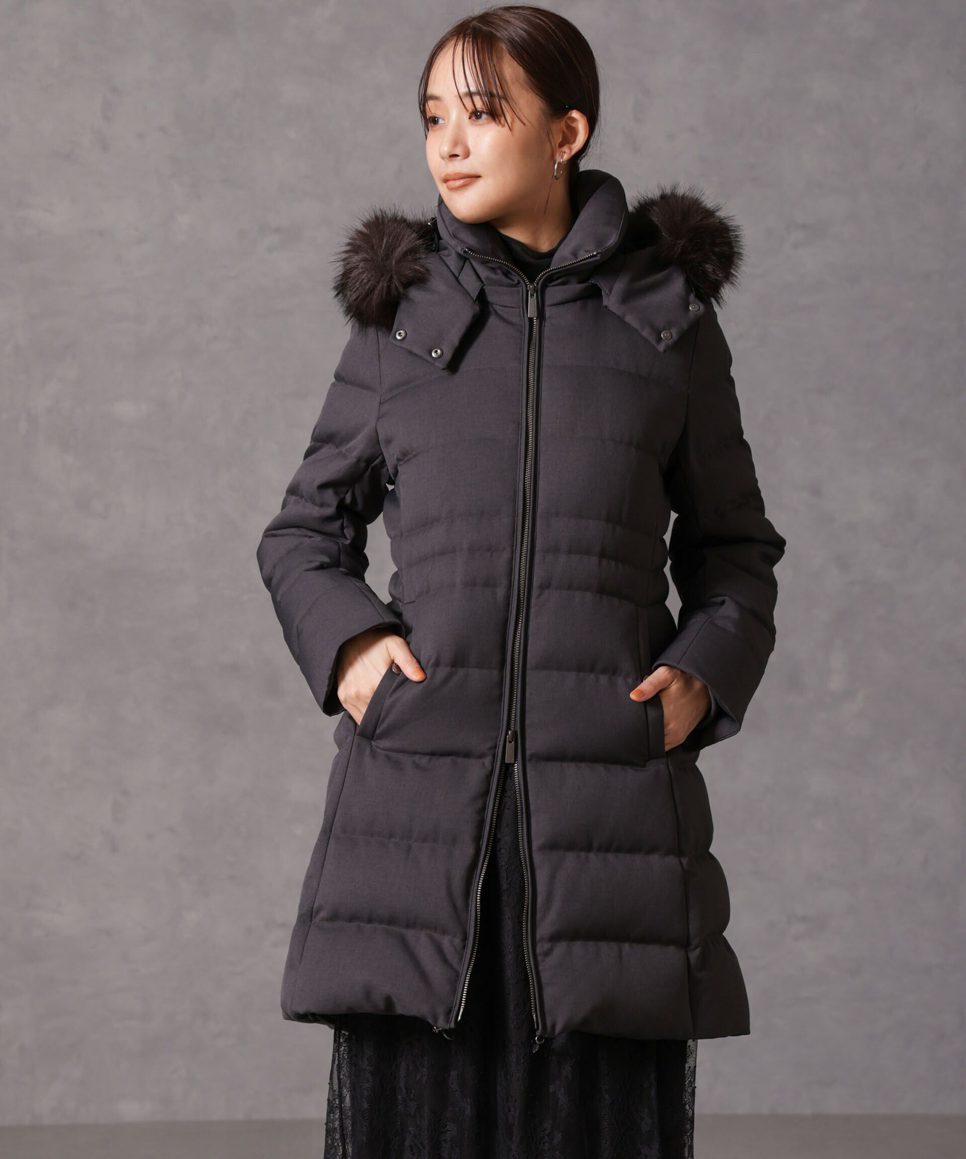 nano･universe「「西川ダウン(R)」サージロングダウン」|ダウン|