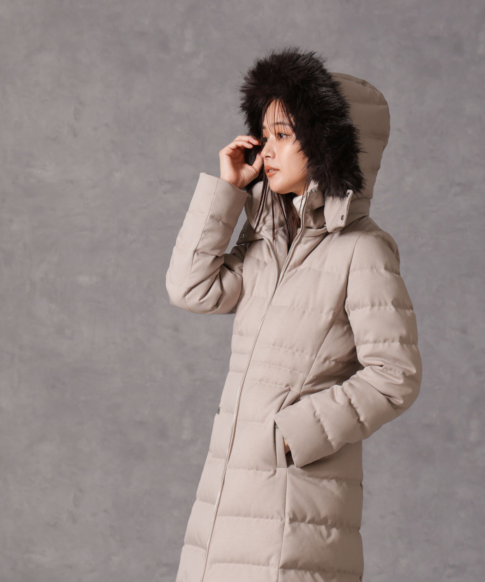 nano･universe「「西川ダウン(R)」サージロングダウン」|ダウン|